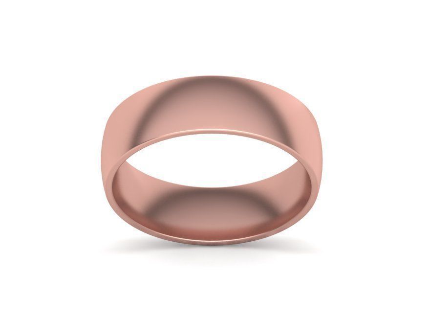 Traditional Court Wedding Band 6mm wide 4-13US sizes 3D print model_5