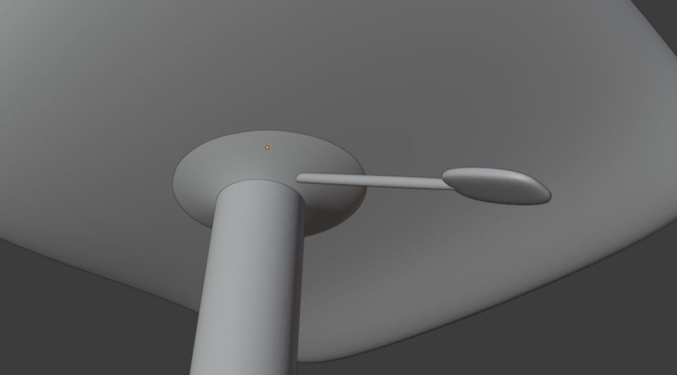 Bar Stool Low-poly 3D model_14