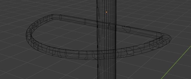 Bar Stool Low-poly 3D model_9