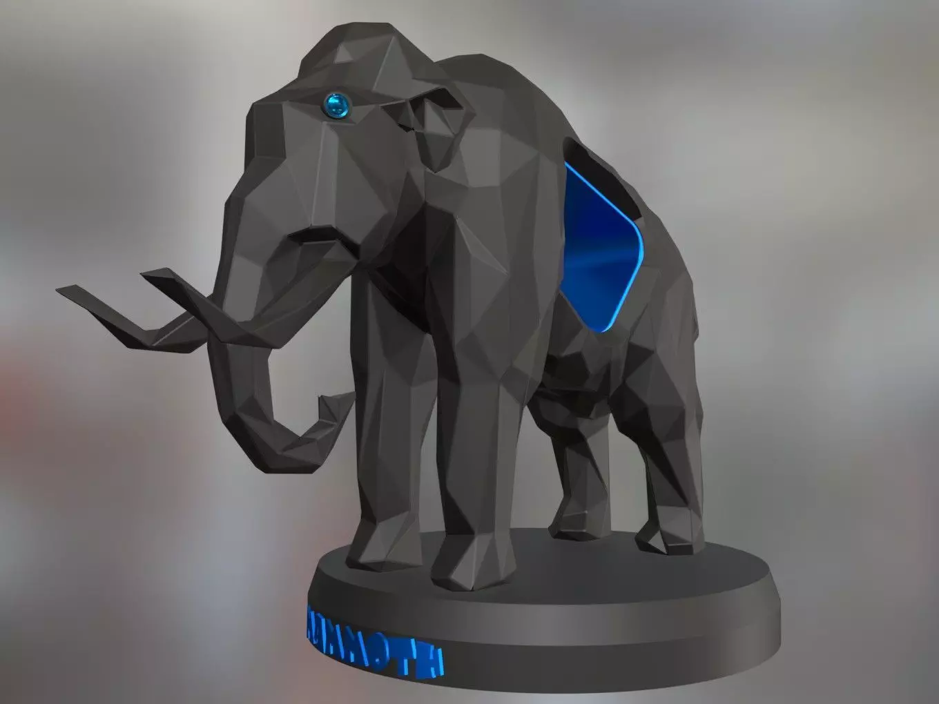 Voronoi Mammoth 3D print model