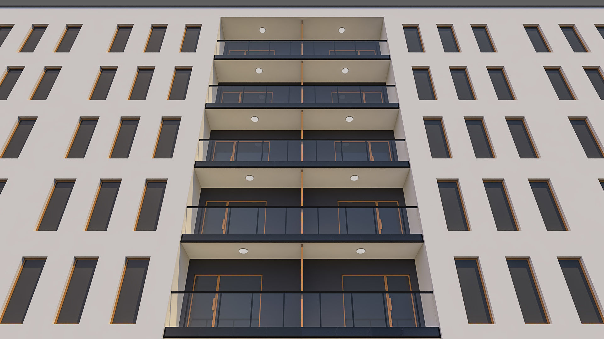 Apartment Building 007 3D model_4