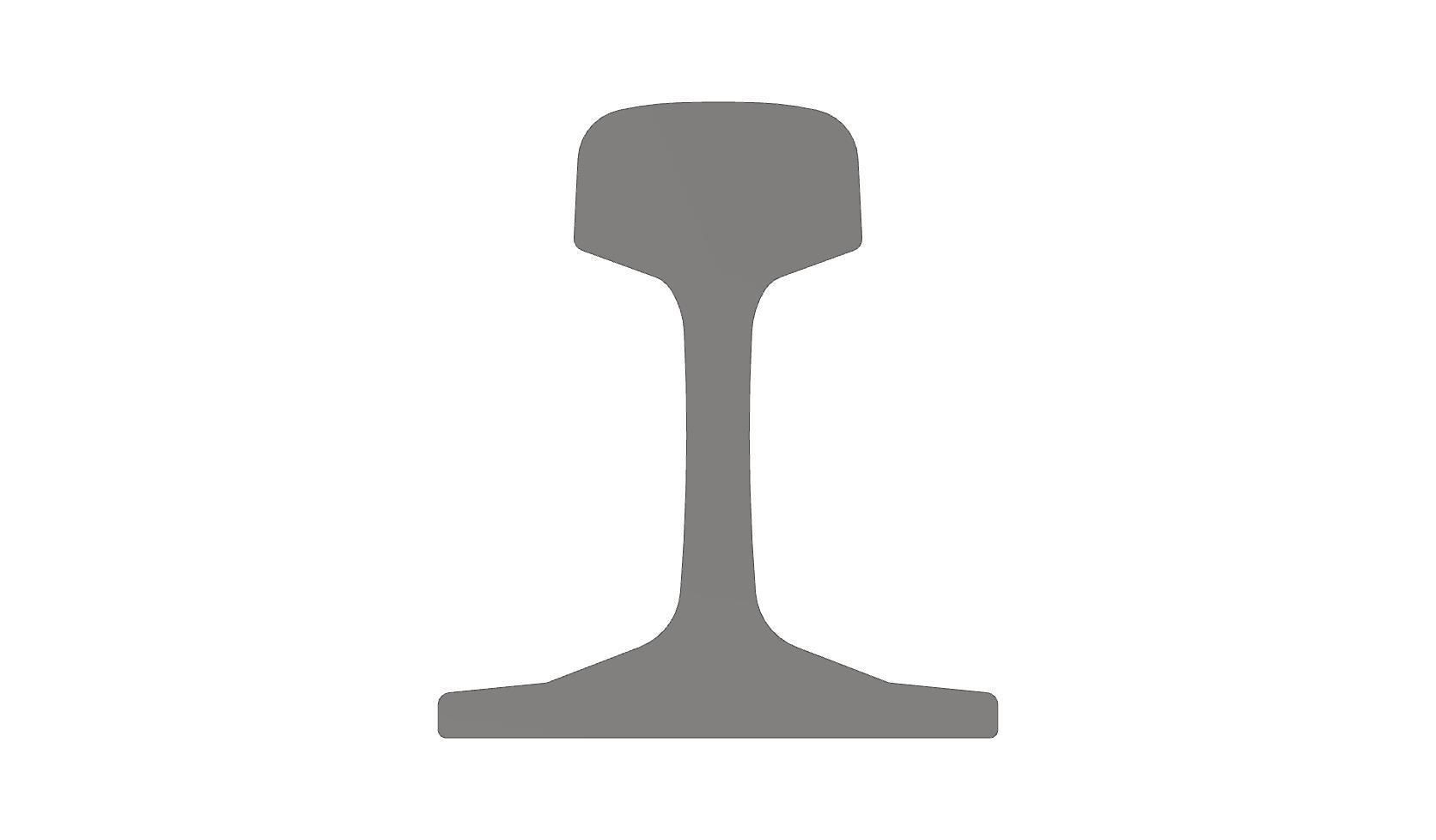 Vignol UIC 54 E1 3D model_2