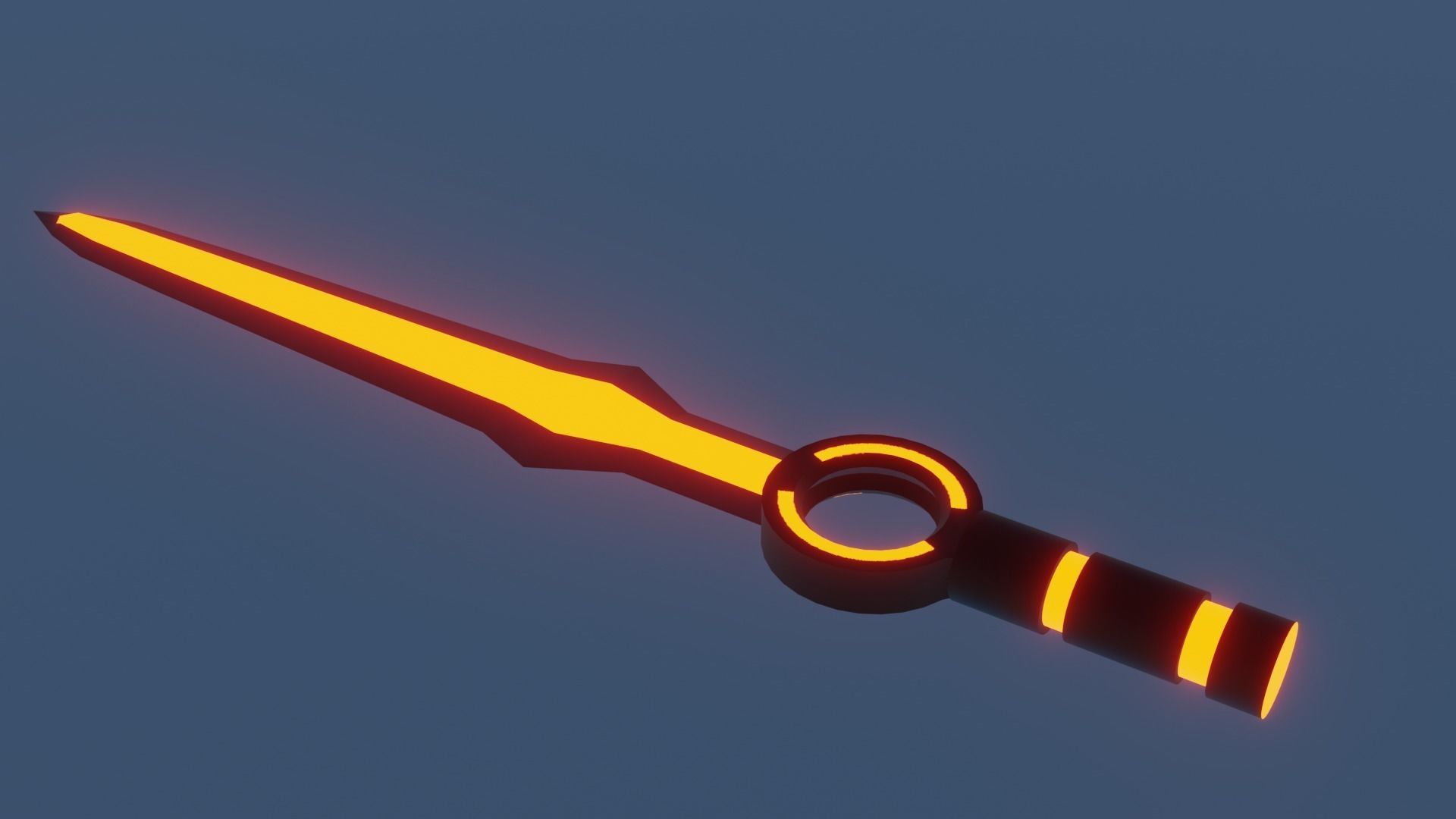 Scifi Sword Pack Low-poly 3D model_3