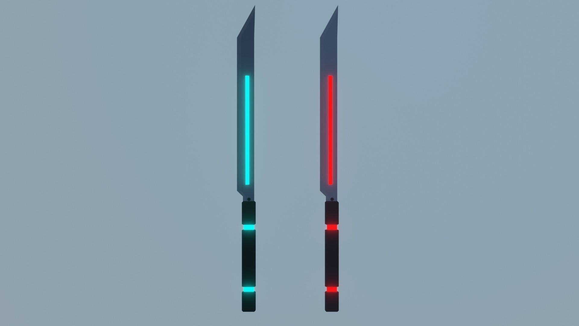 Scifi Sword Pack Low-poly 3D model_6