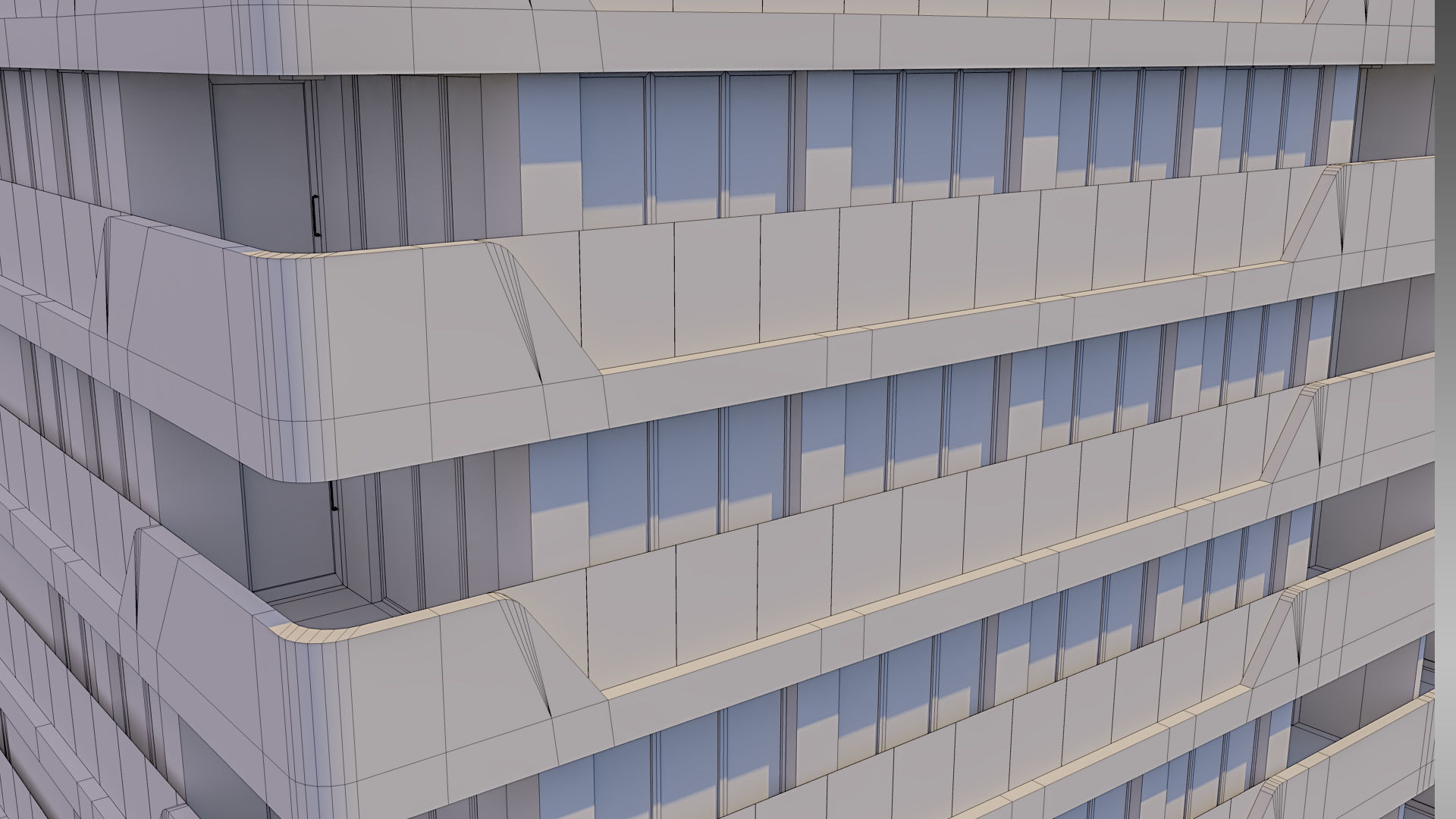 Apartment Building 009 3D model_15
