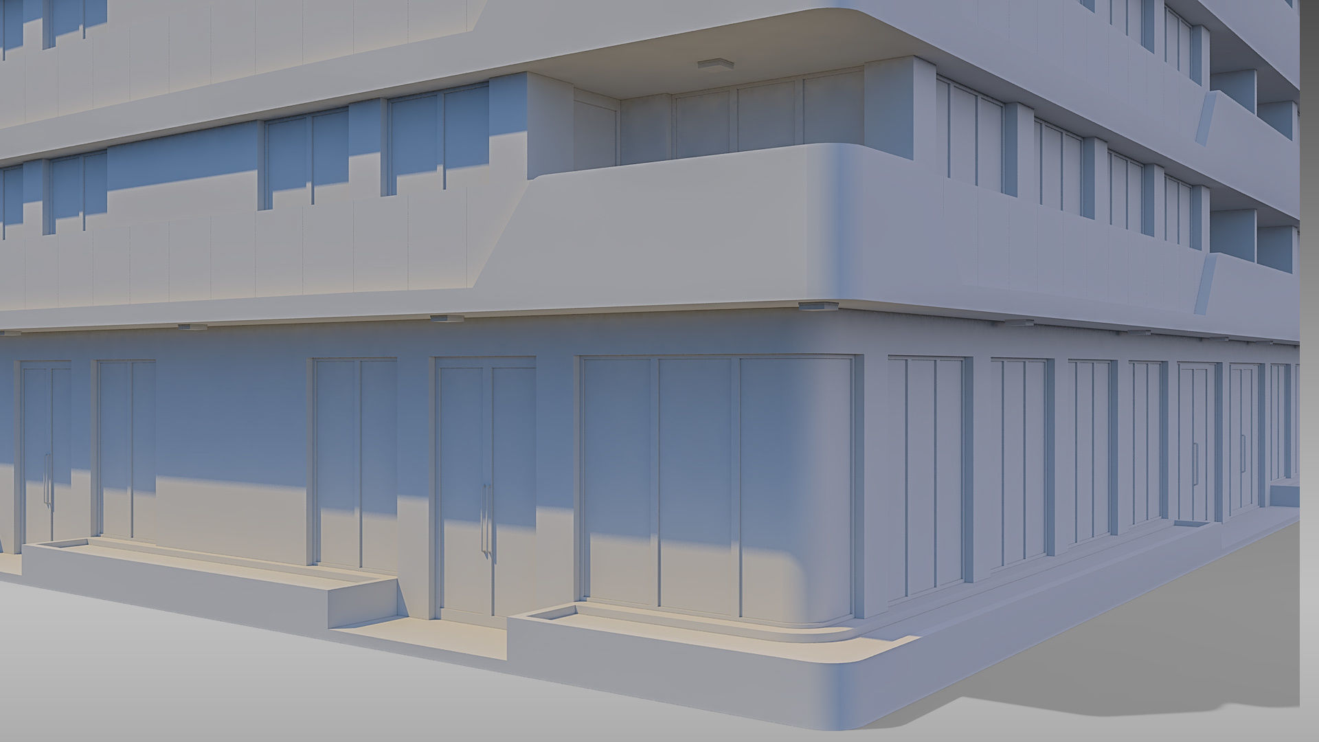Apartment Building 009 3D model_16