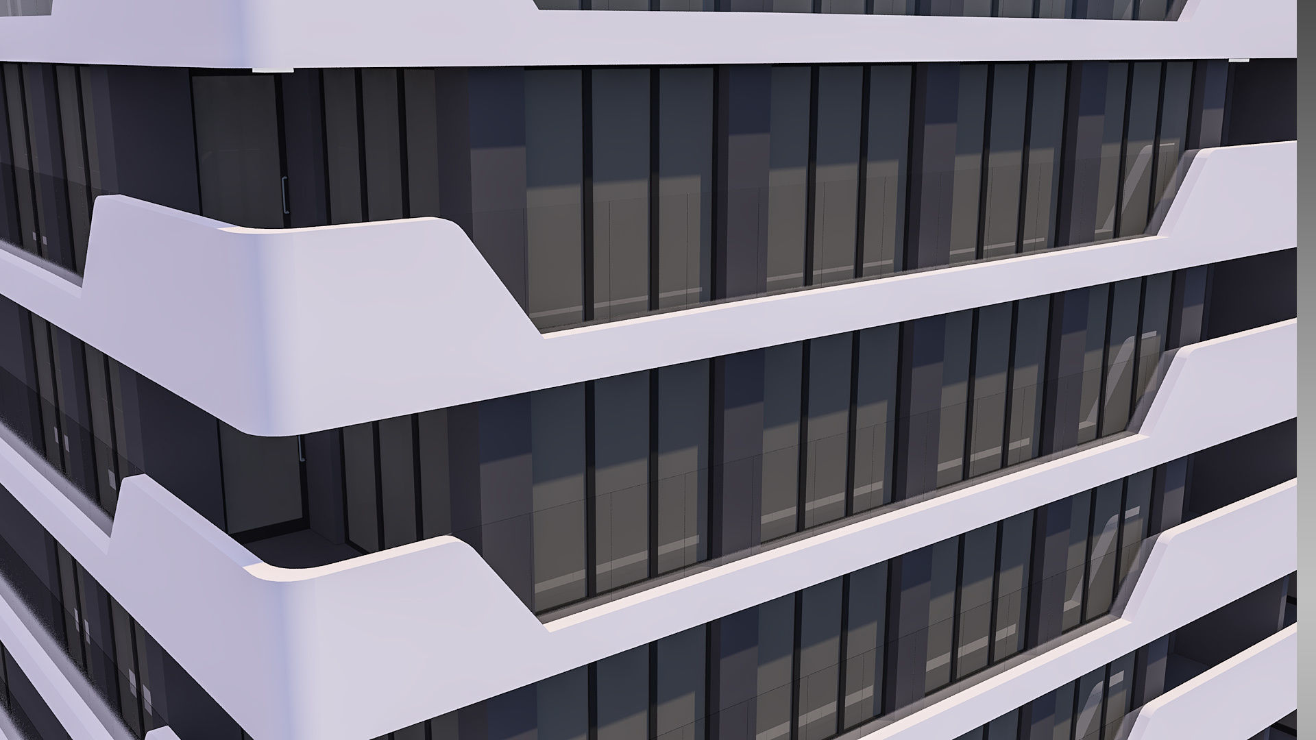 Apartment Building 009 3D model_2