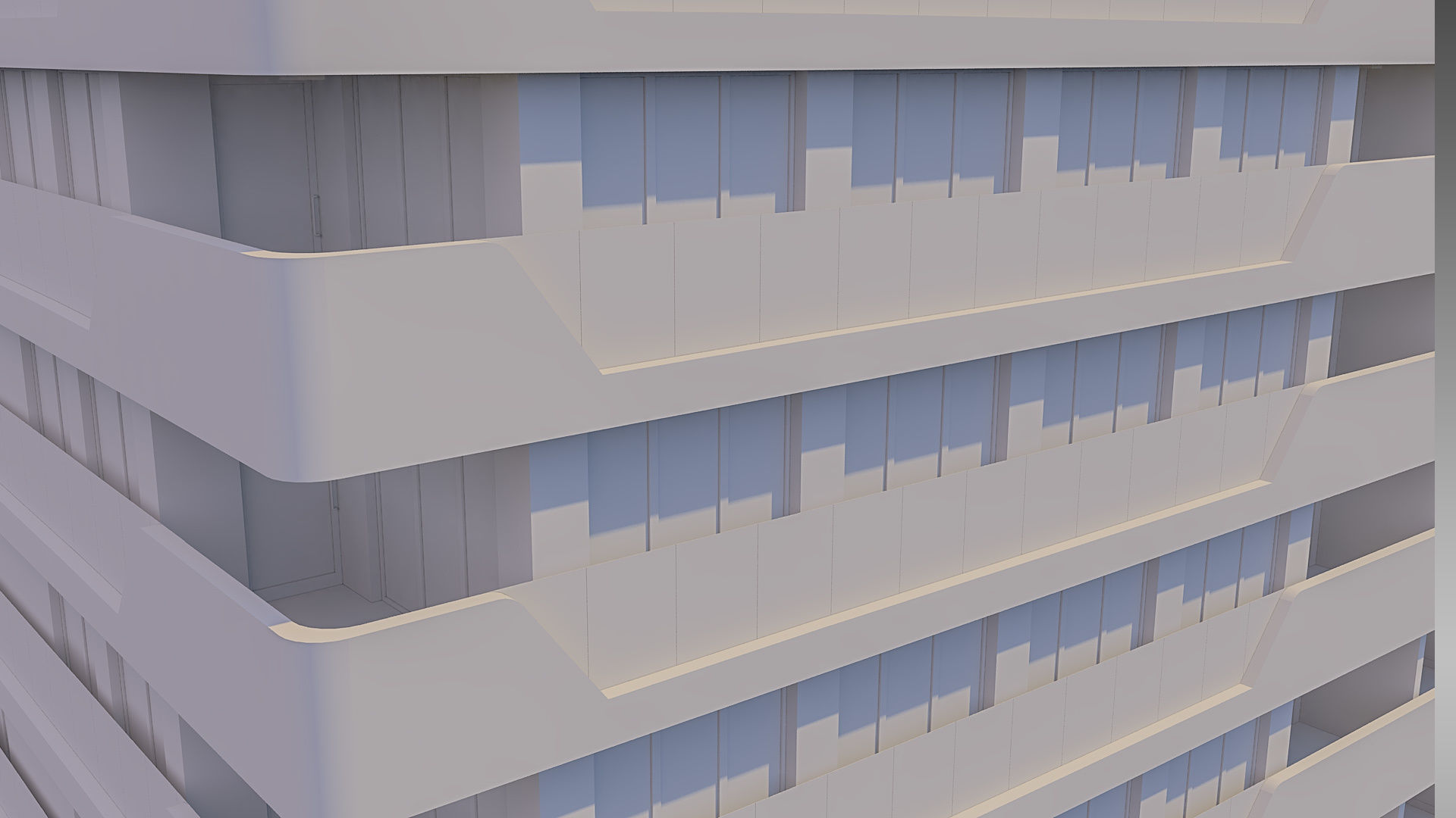 Apartment Building 009 3D model_14