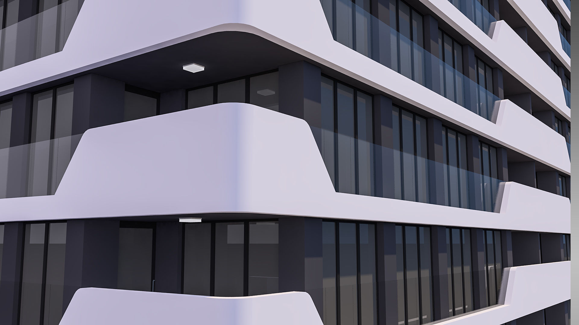 Apartment Building 009 3D model_3