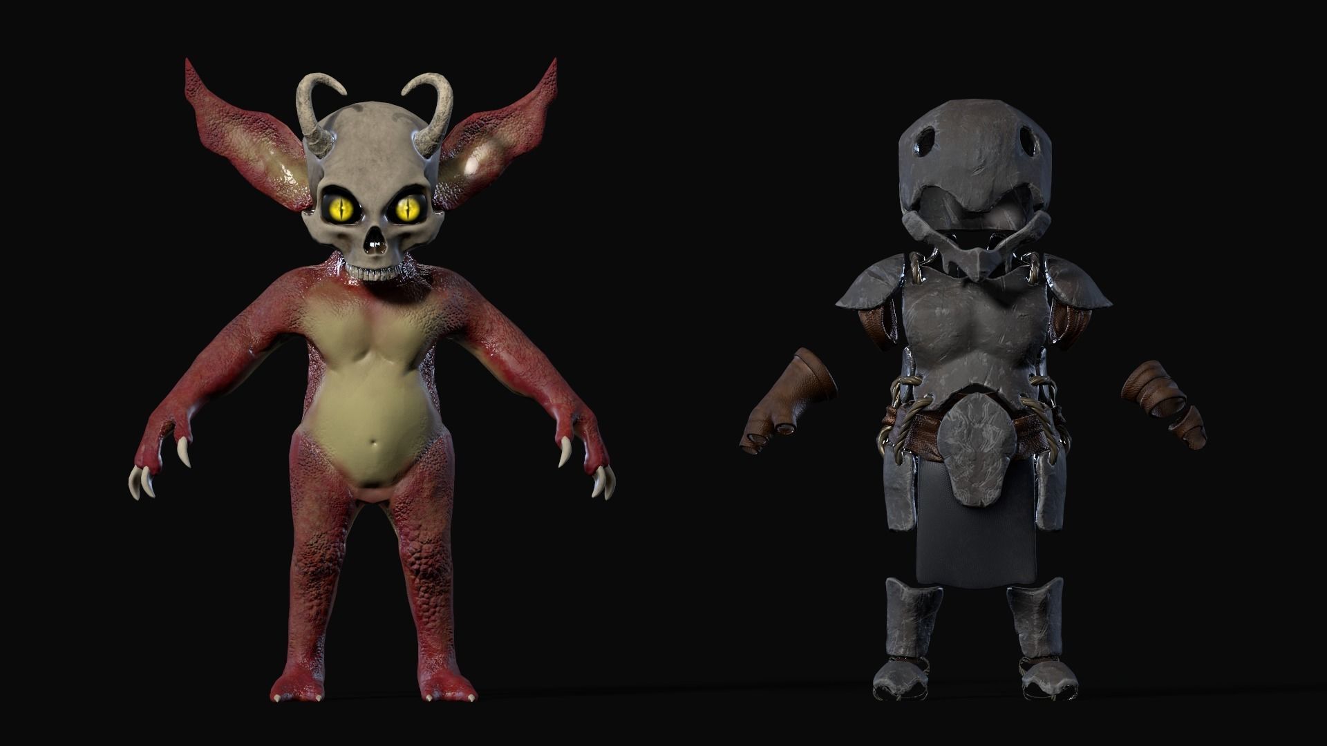 Hellming Warrior Low-poly 3D model_3