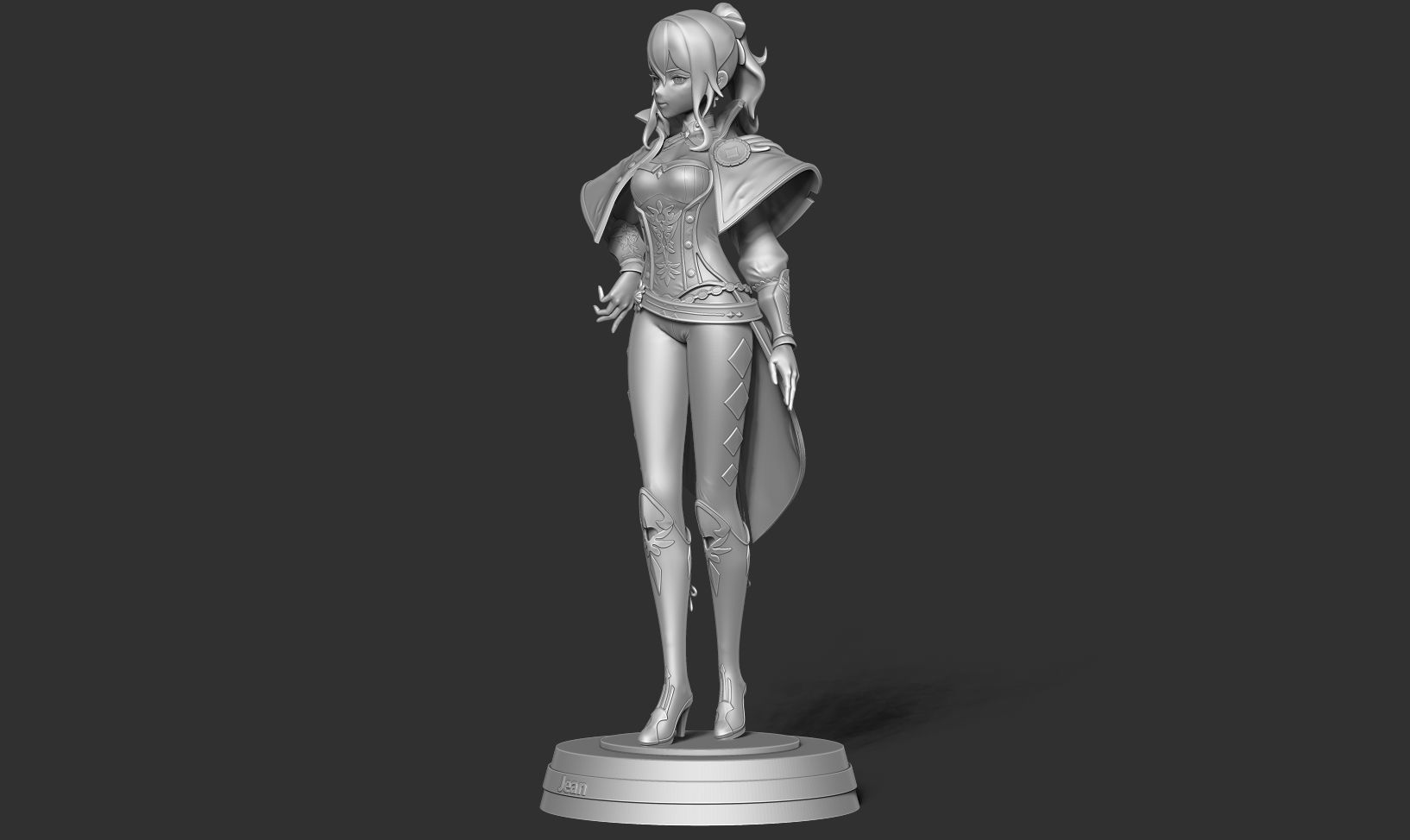 Jean - Genshin Impact Fanart 3D print model_18