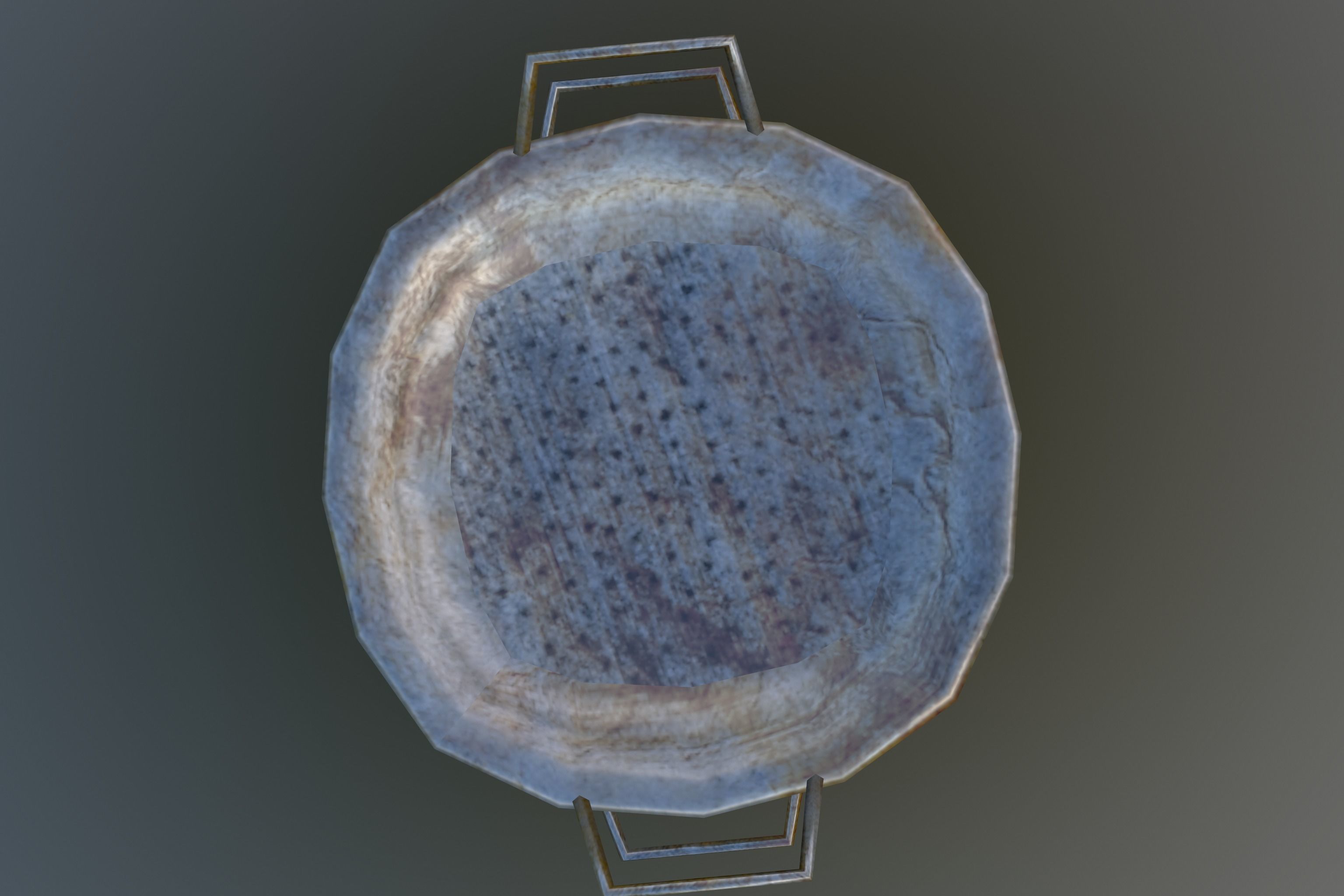 Brazier metal bucket Low-poly 3D model_5