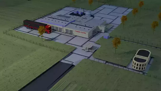Assembly plant 3D model