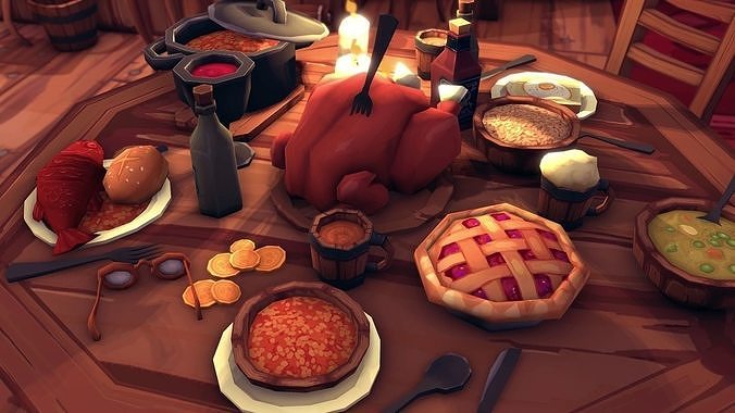 FANTASTIC - Interior Pack Low-poly 3D model 7