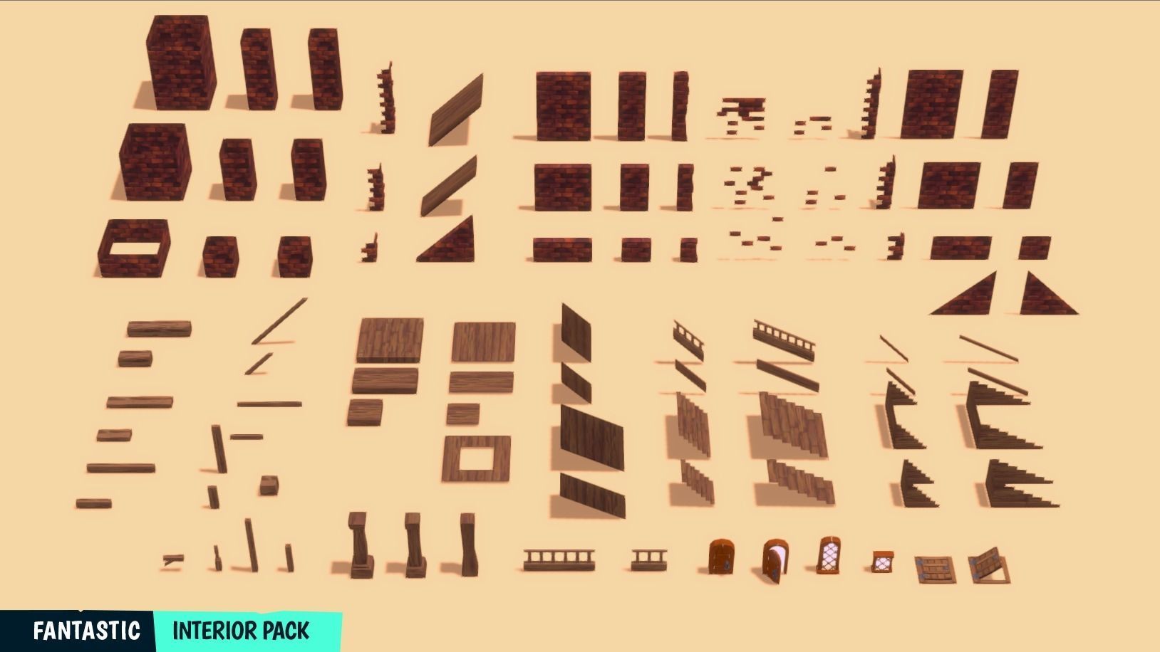 FANTASTIC - Interior Pack Low-poly 3D model_30