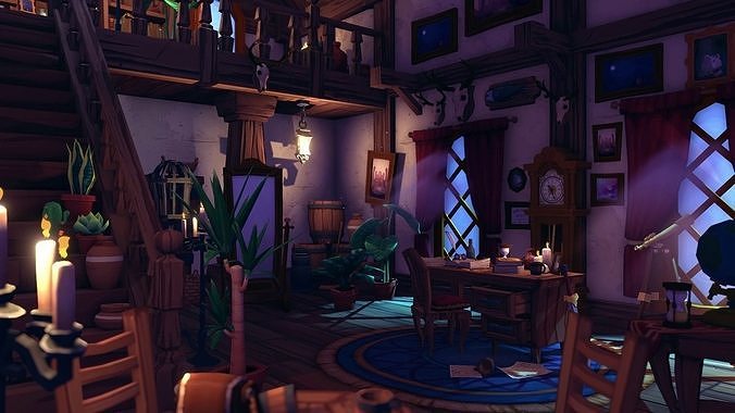 FANTASTIC - Interior Pack Low-poly 3D model 3