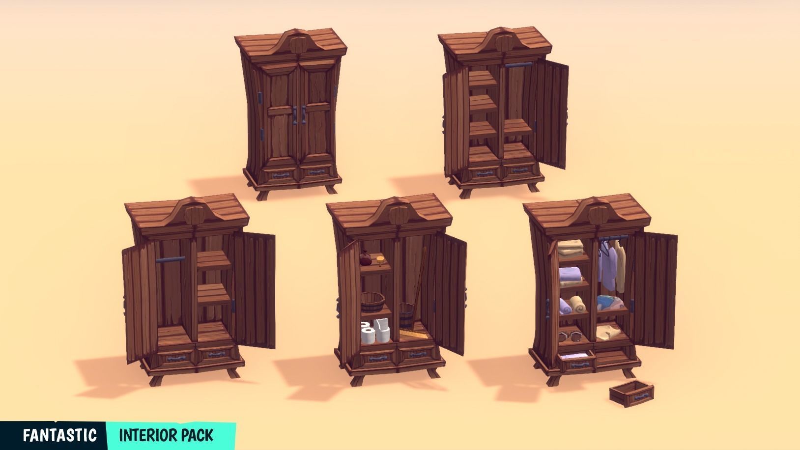 FANTASTIC - Interior Pack Low-poly 3D model_31