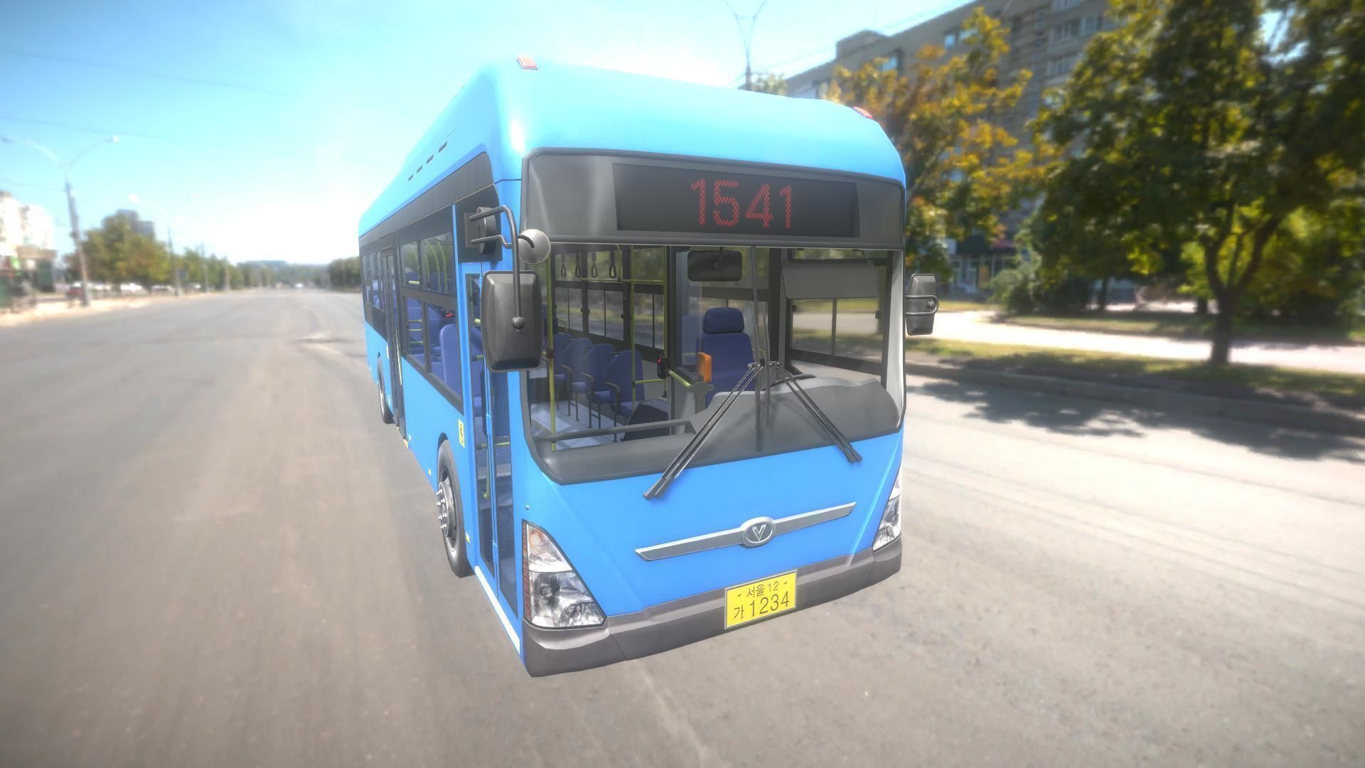 Low floor bus Low-poly 3D model_2
