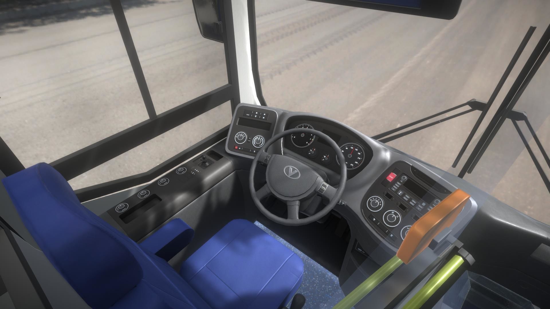 Low floor bus Low-poly 3D model_6