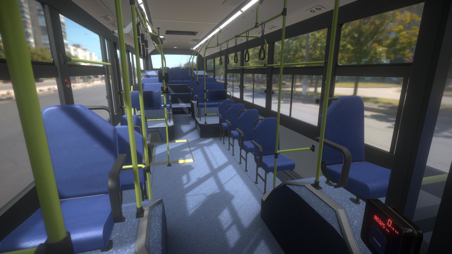 Low floor bus Low-poly 3D model_7