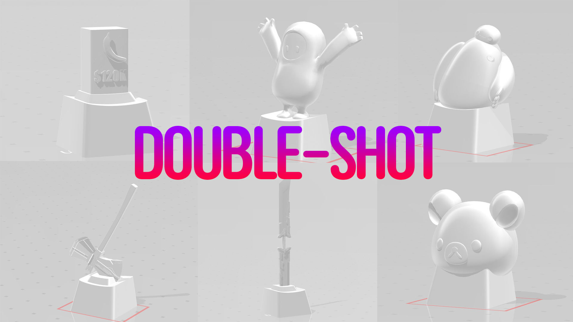 3D Print keycap 6 in 1 set 10 3D print model_2