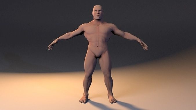Dwarf Base Mesh Low-poly 3D model