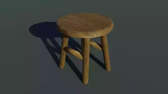 Wooden stool