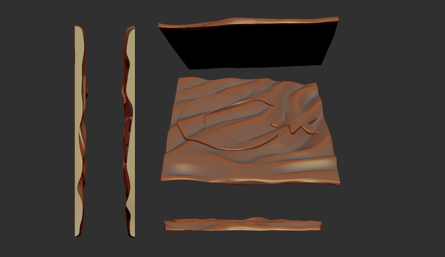 Turkish Flag 3D print model_1