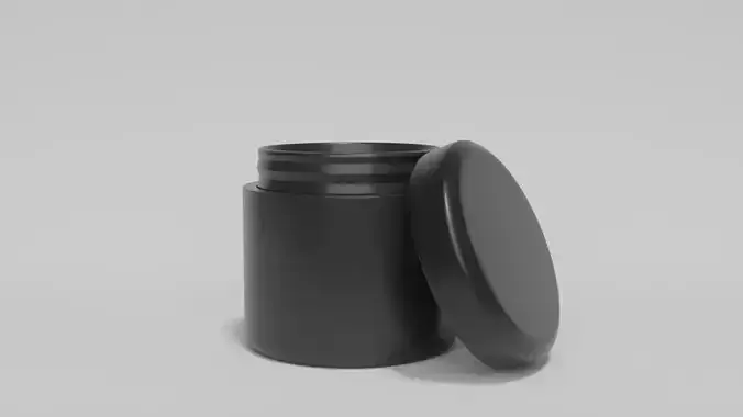 POMADE 3D Model plastic jar