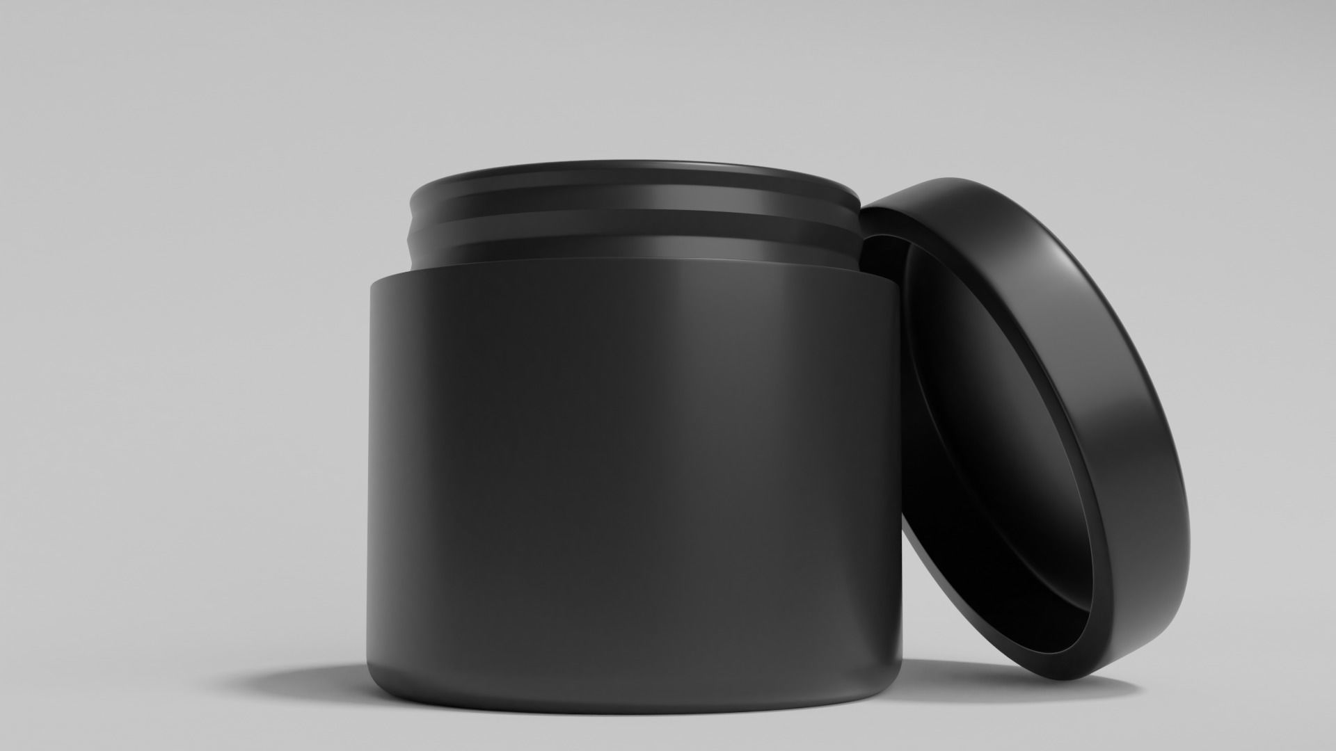 POMADE 3D Model plastic jar 3D model_2