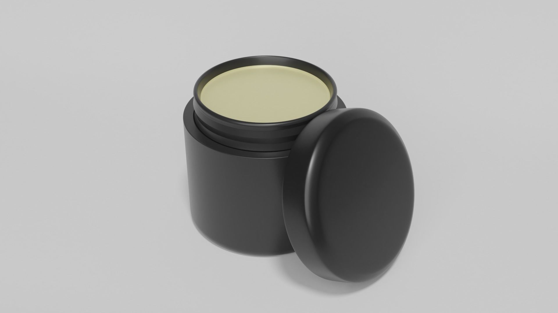 POMADE 3D Model plastic jar 3D model_1