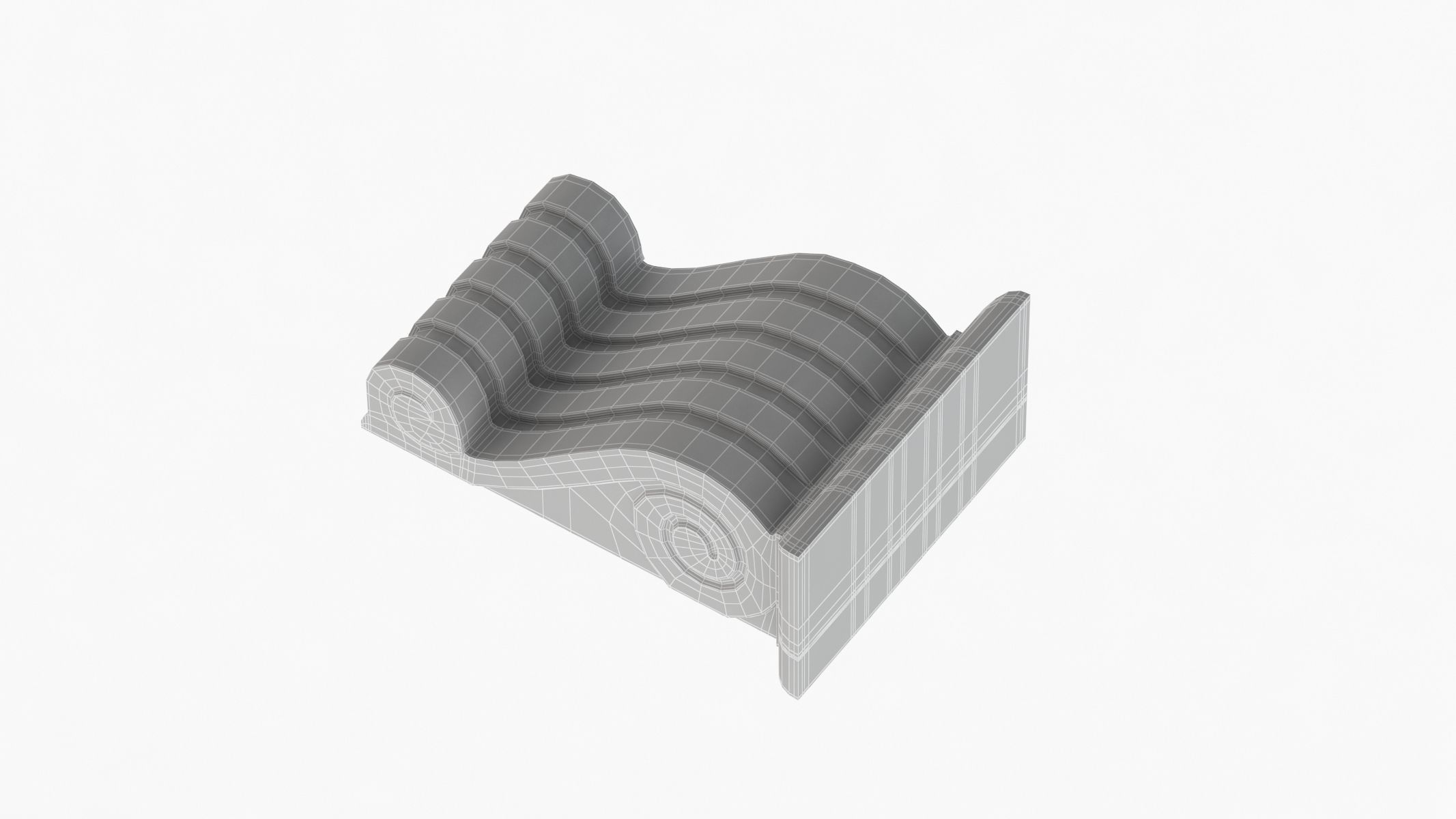 Scroll Corbel 22 - 3D Printable 3D model_9