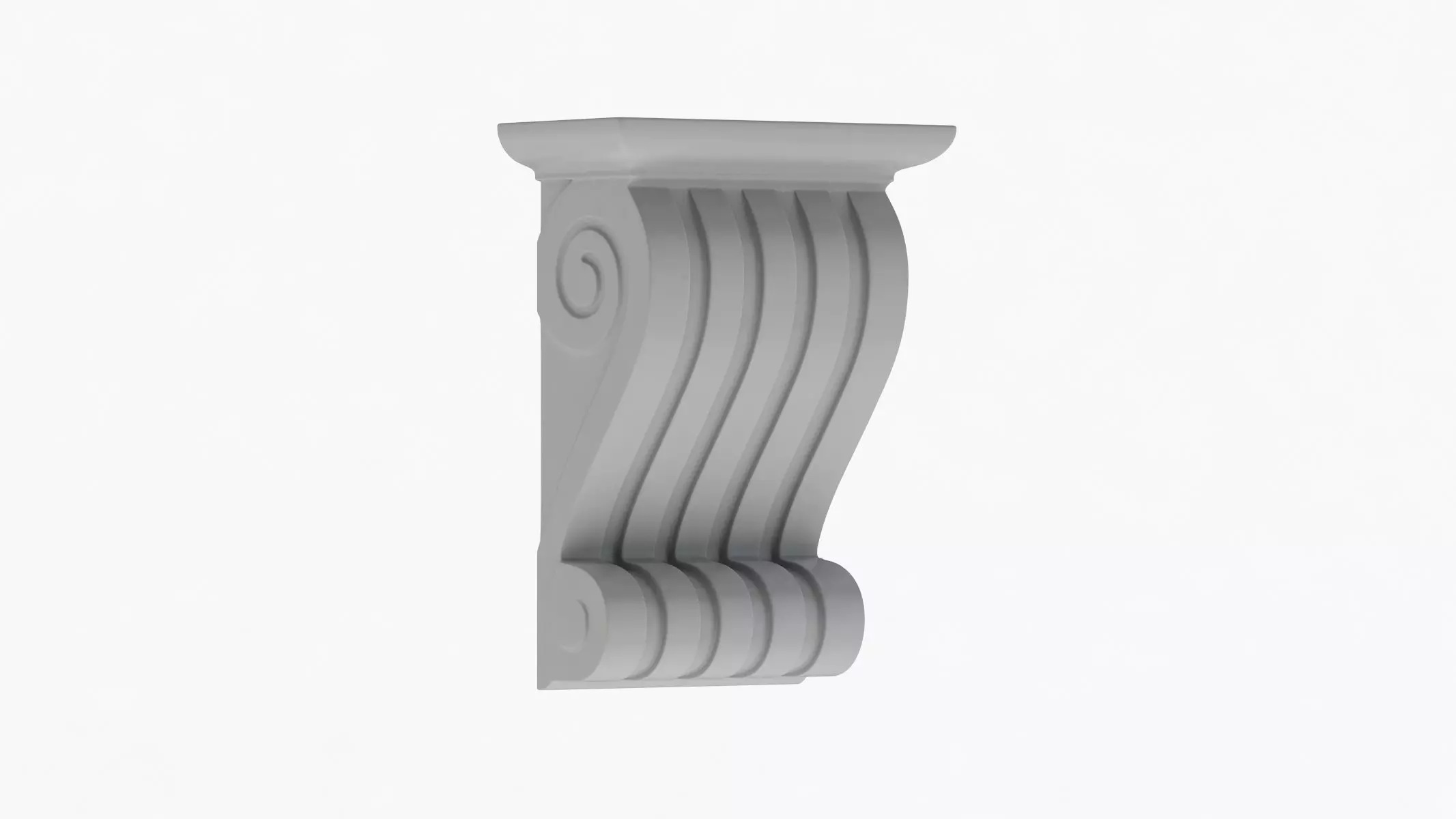 Scroll Corbel 22 - 3D Printable 3D model_0