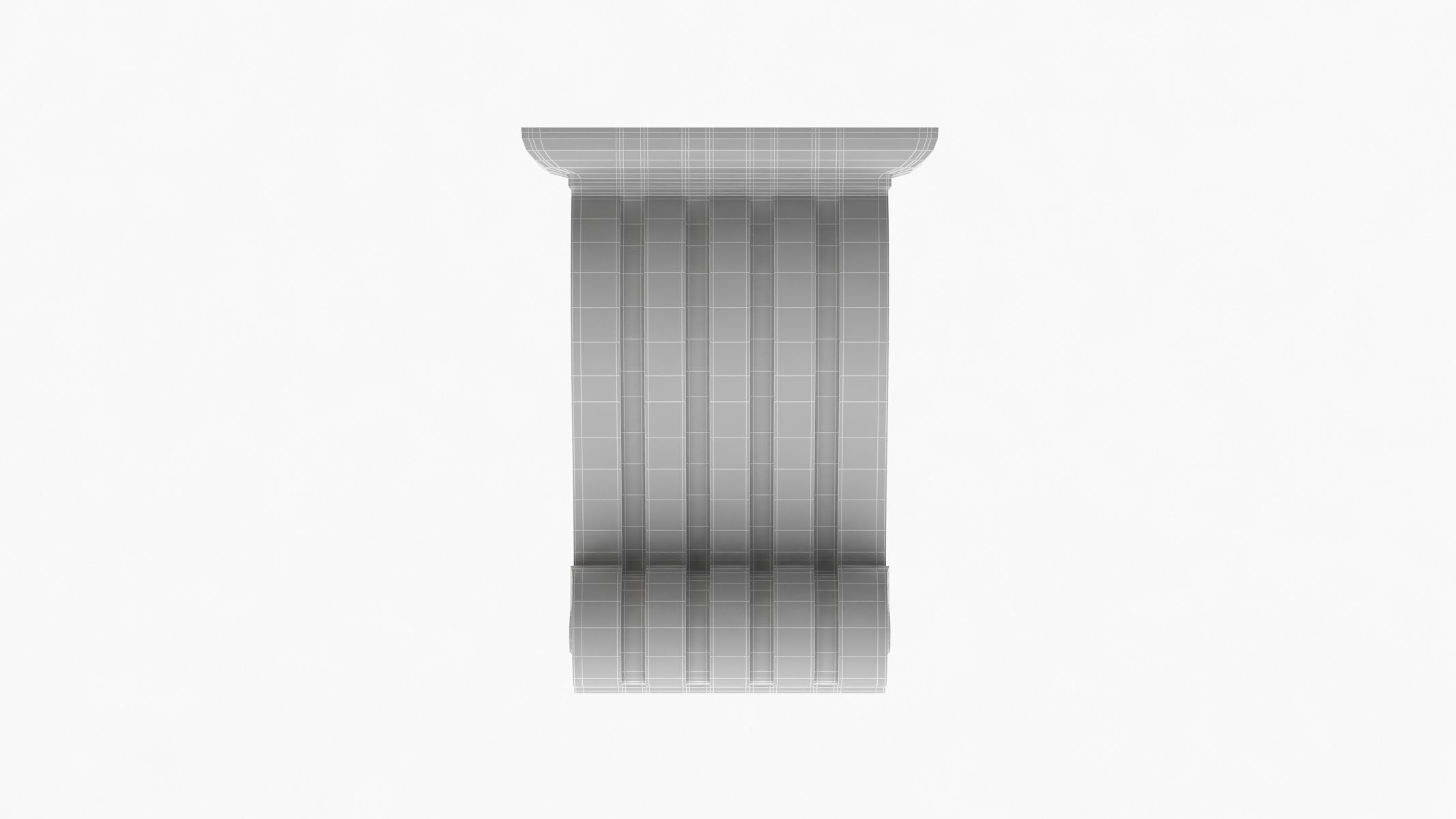 Scroll Corbel 22 - 3D Printable 3D model_6