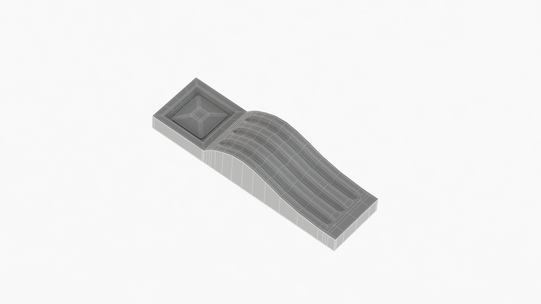 Scroll Corbel 26 - 3D Printable 3D model_8