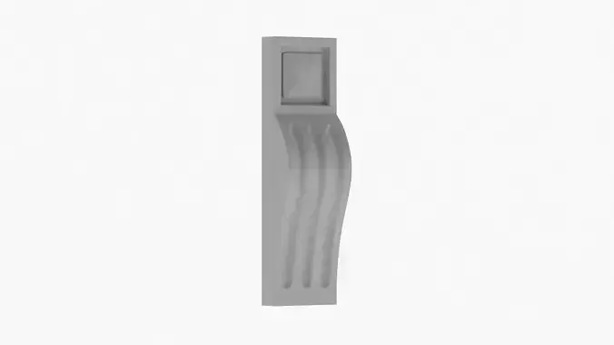 Scroll Corbel 26 - 3D Printable