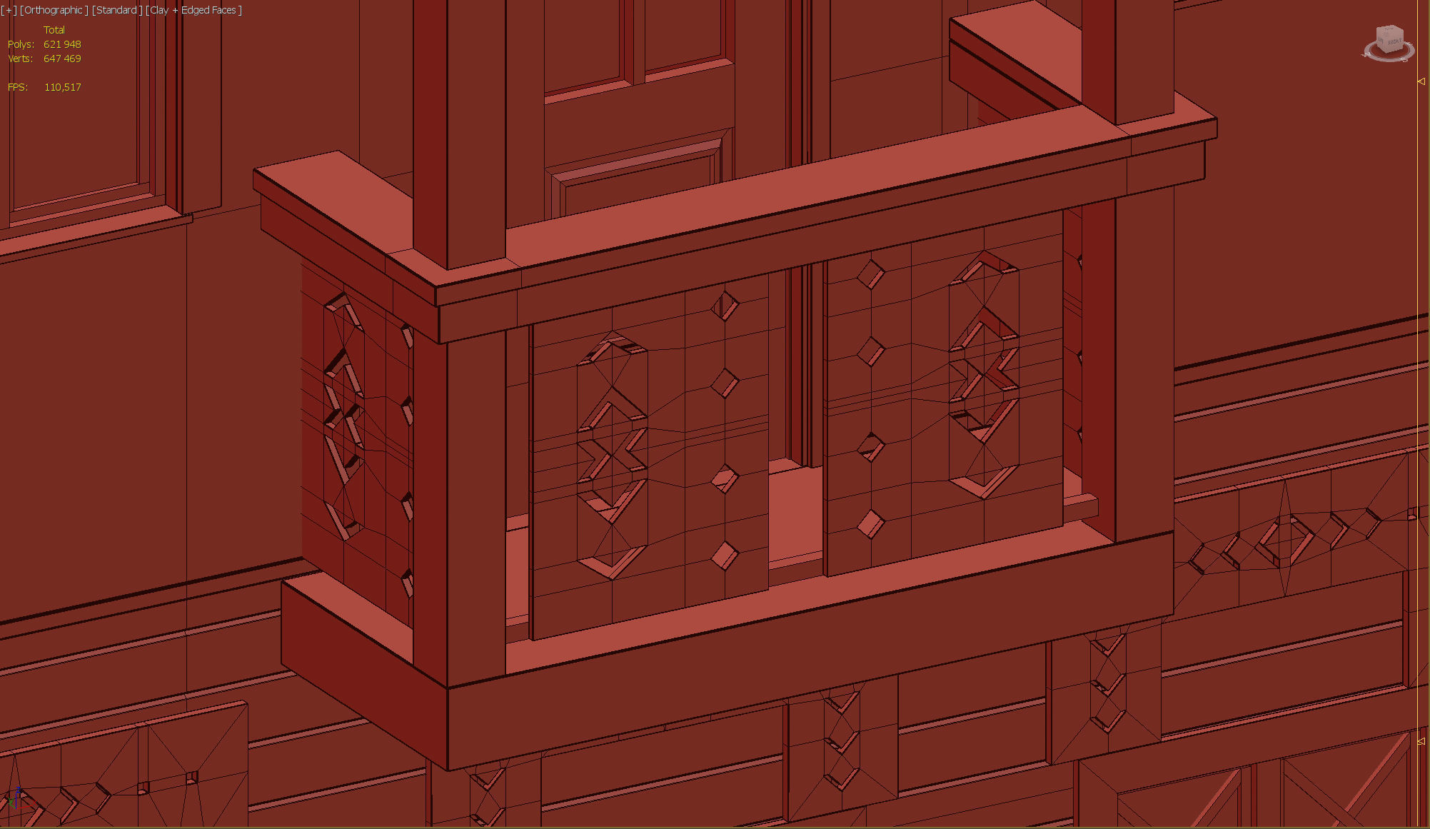 Wood house 3D model_21