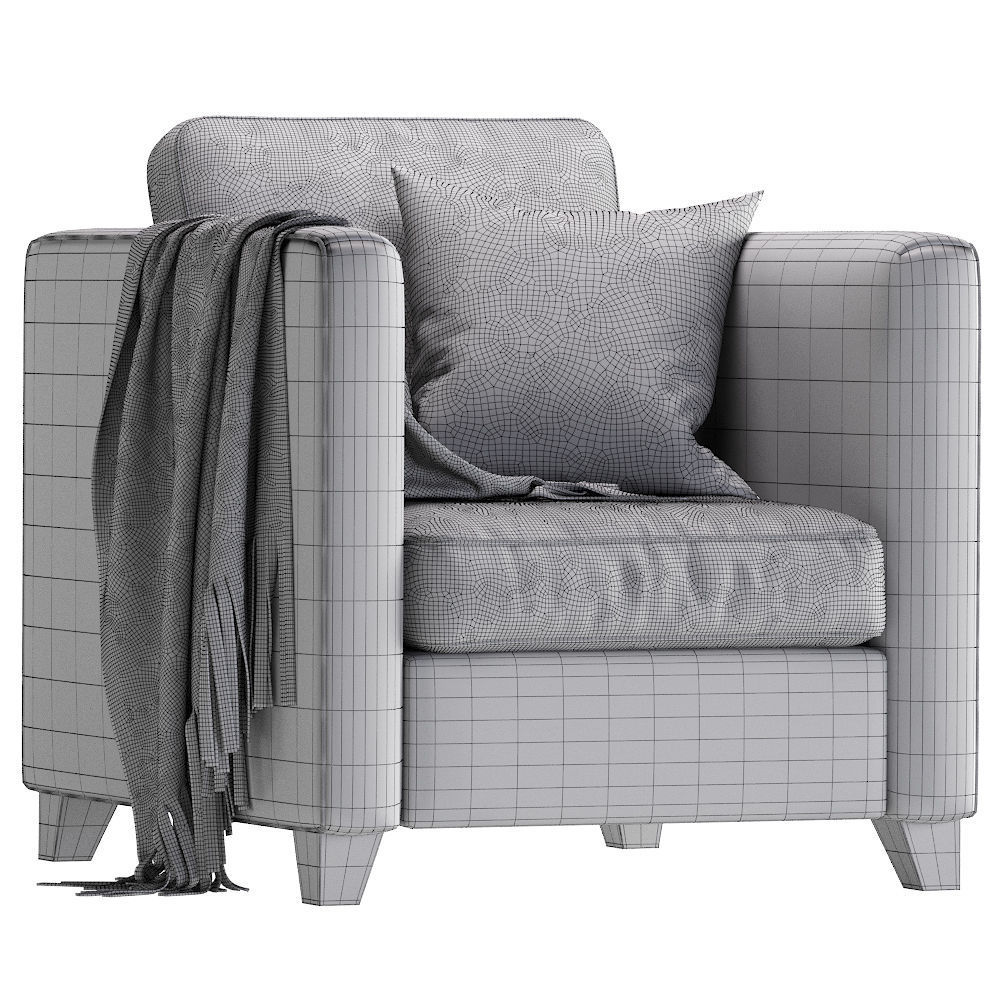 ARMCHAIR BARI MT 3D model_4