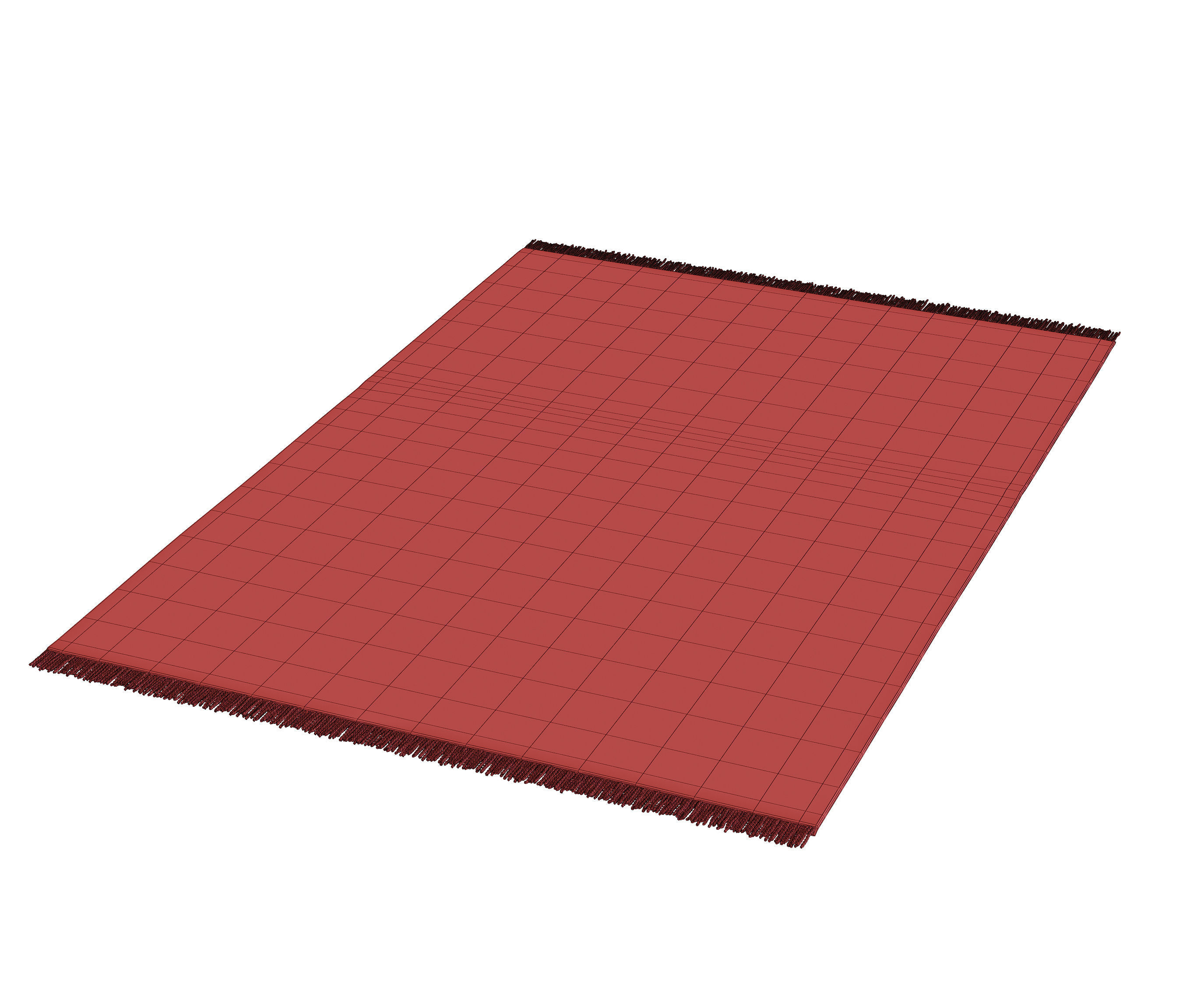 Chevron Woven Area Rug 3D model_9