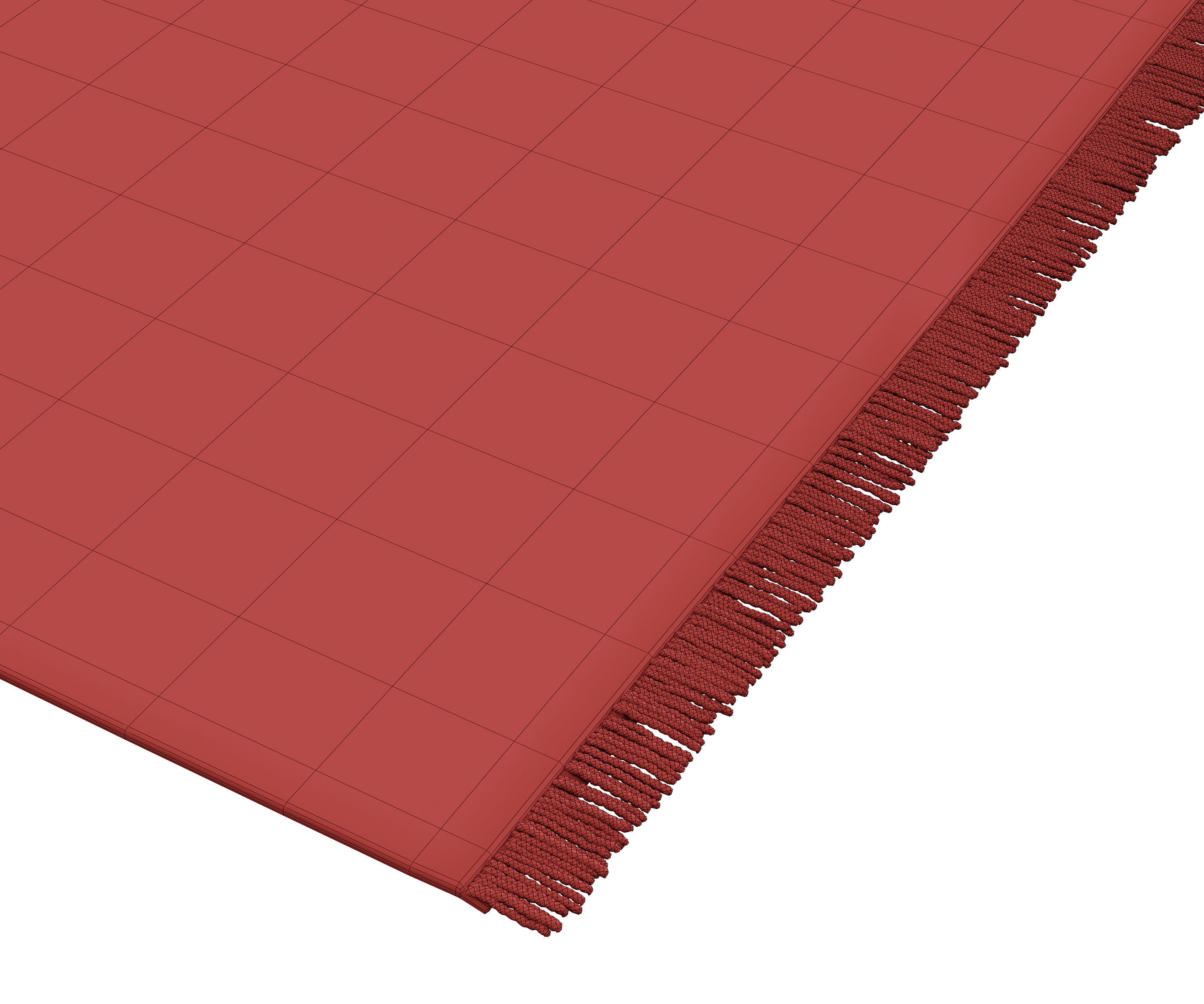 Chevron Woven Area Rug 3D model_11