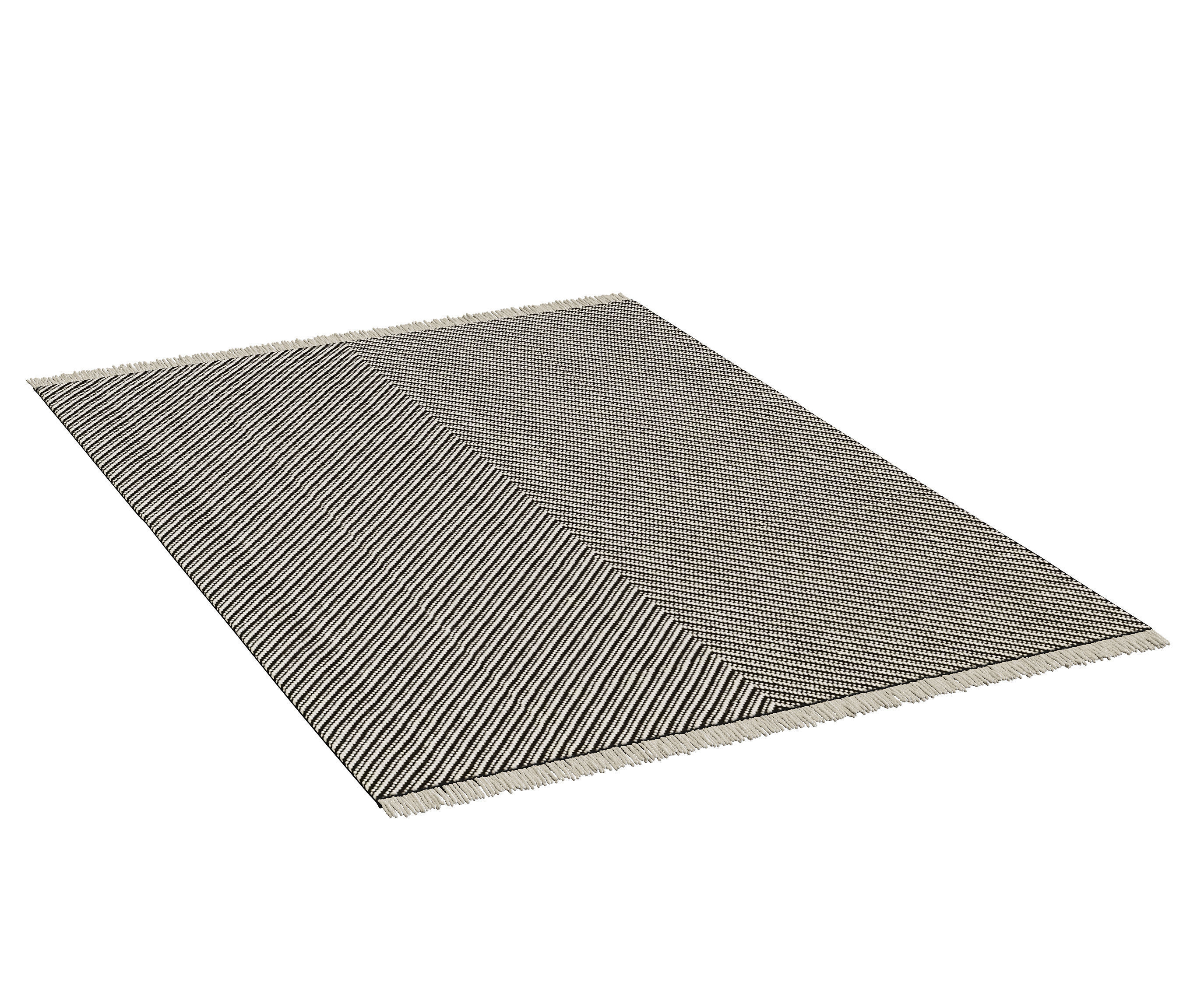 Chevron Woven Area Rug 3D model_1