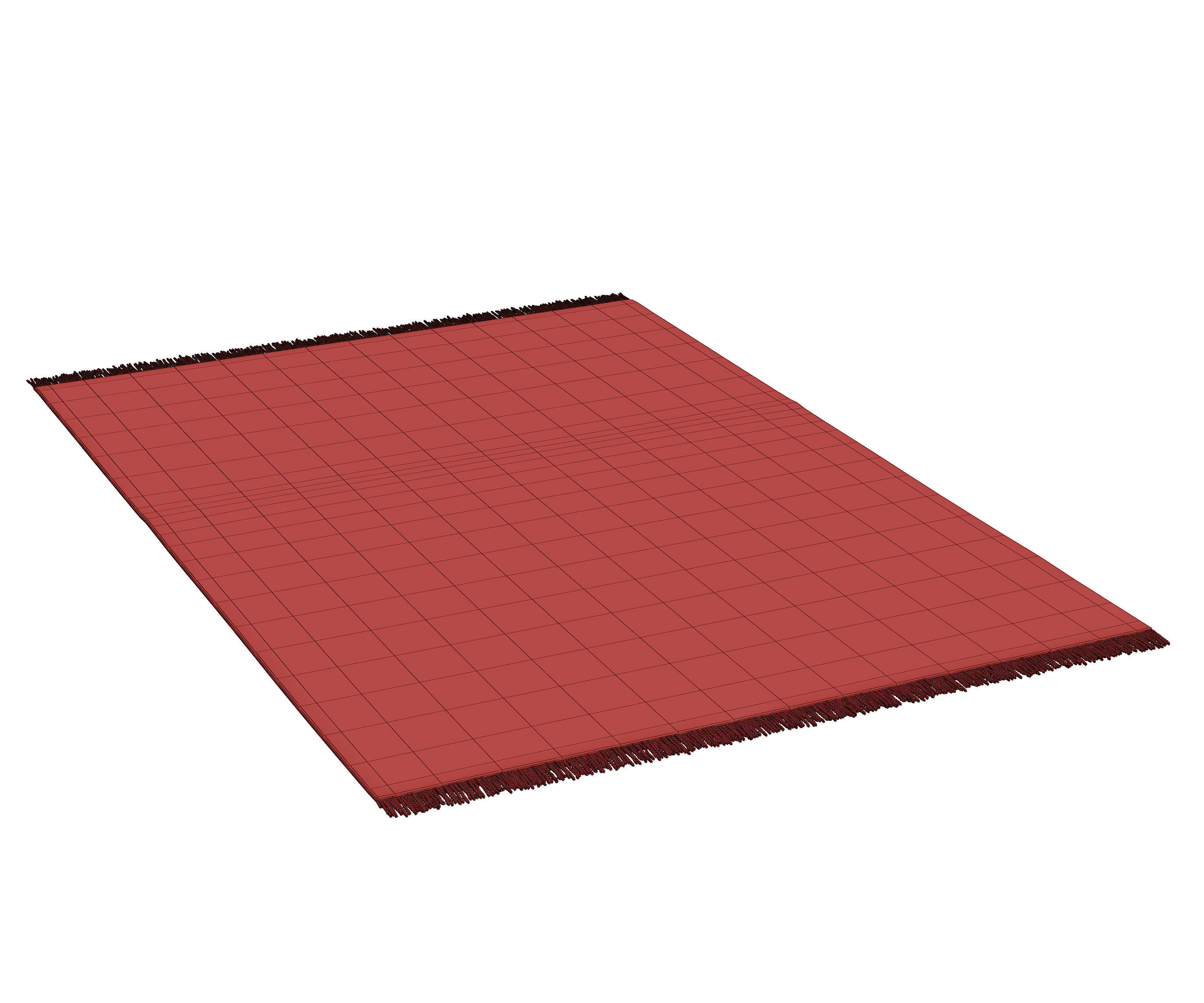 Chevron Woven Area Rug 3D model_7