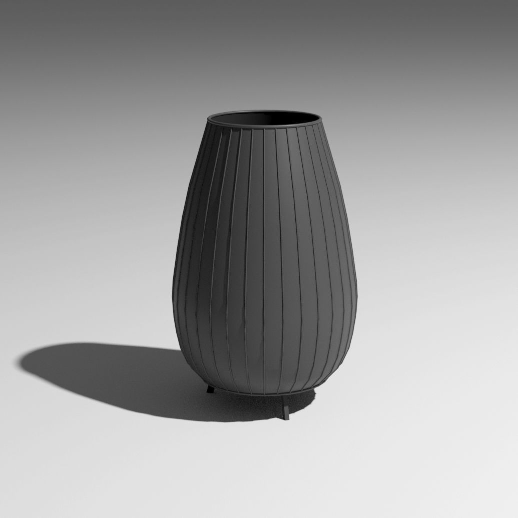 Amphora Floor Lamp Low-poly 3D model_4