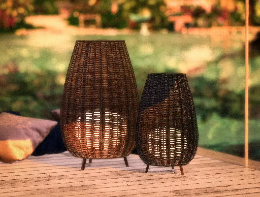 Amphora Floor Lamp Low-poly 3D model_0