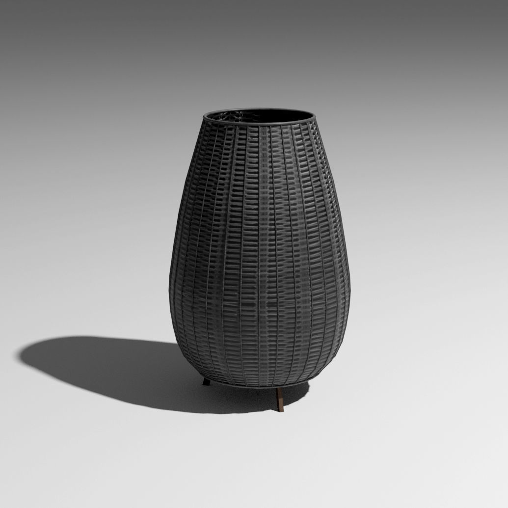 Amphora Floor Lamp Low-poly 3D model_3