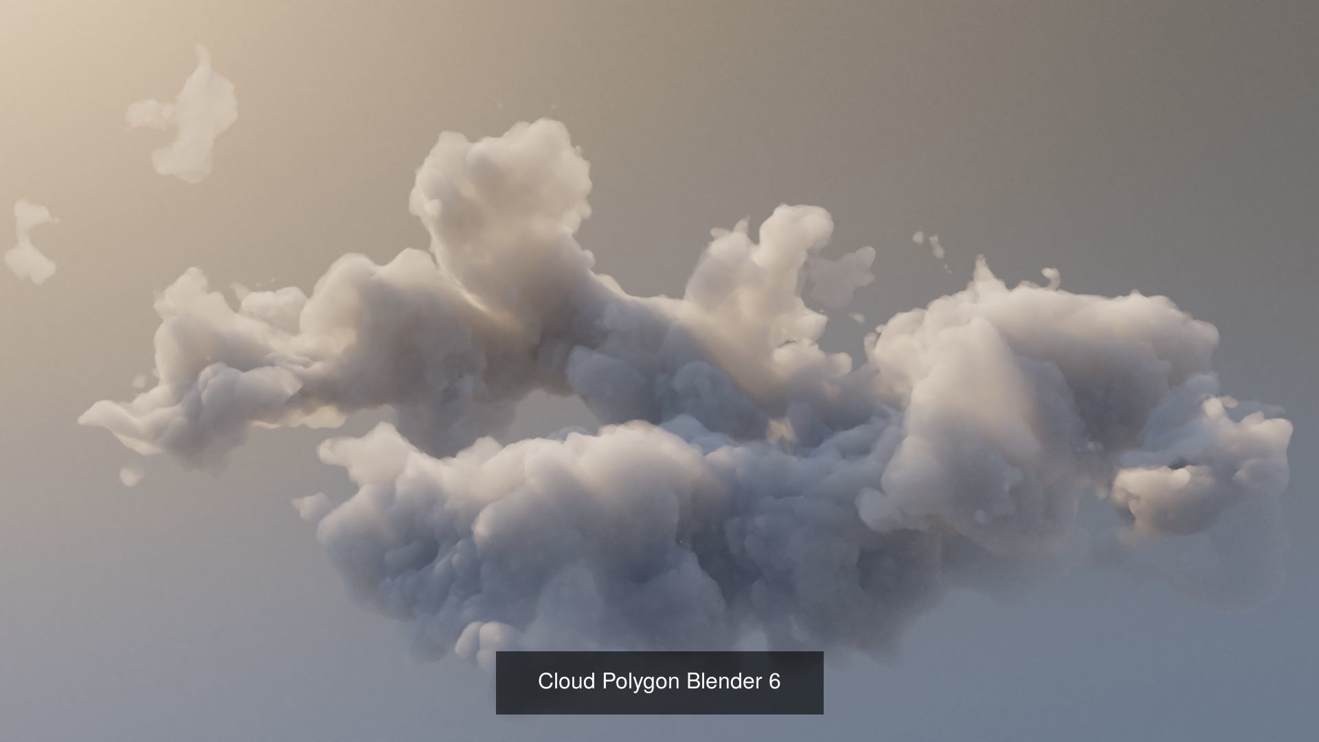 Clouds Polygon Blender 3D Model Collection_11