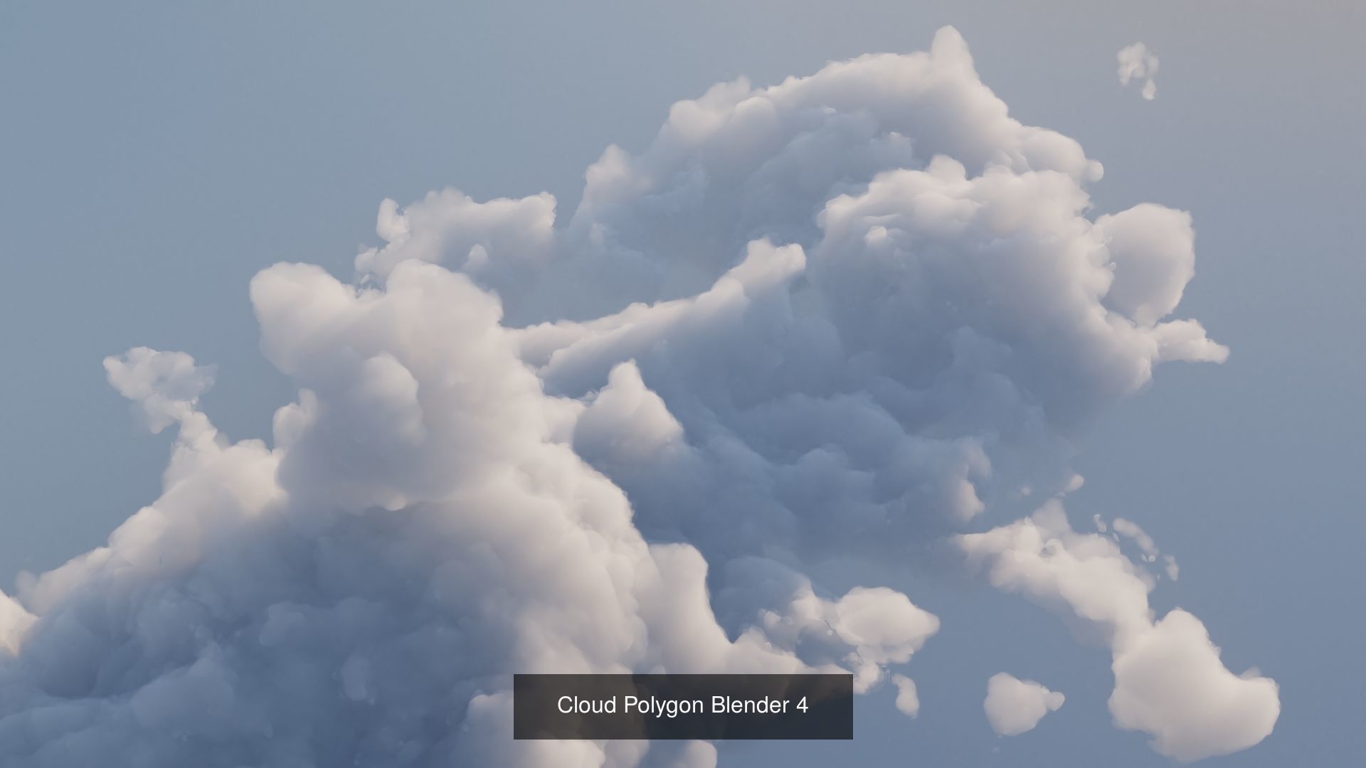 Clouds Polygon Blender 3D Model Collection_8