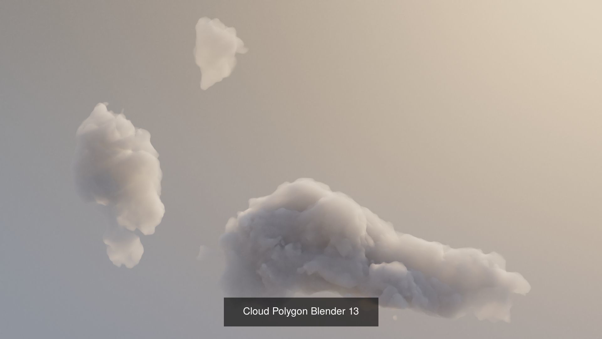 Clouds Polygon Blender 3D Model Collection_20