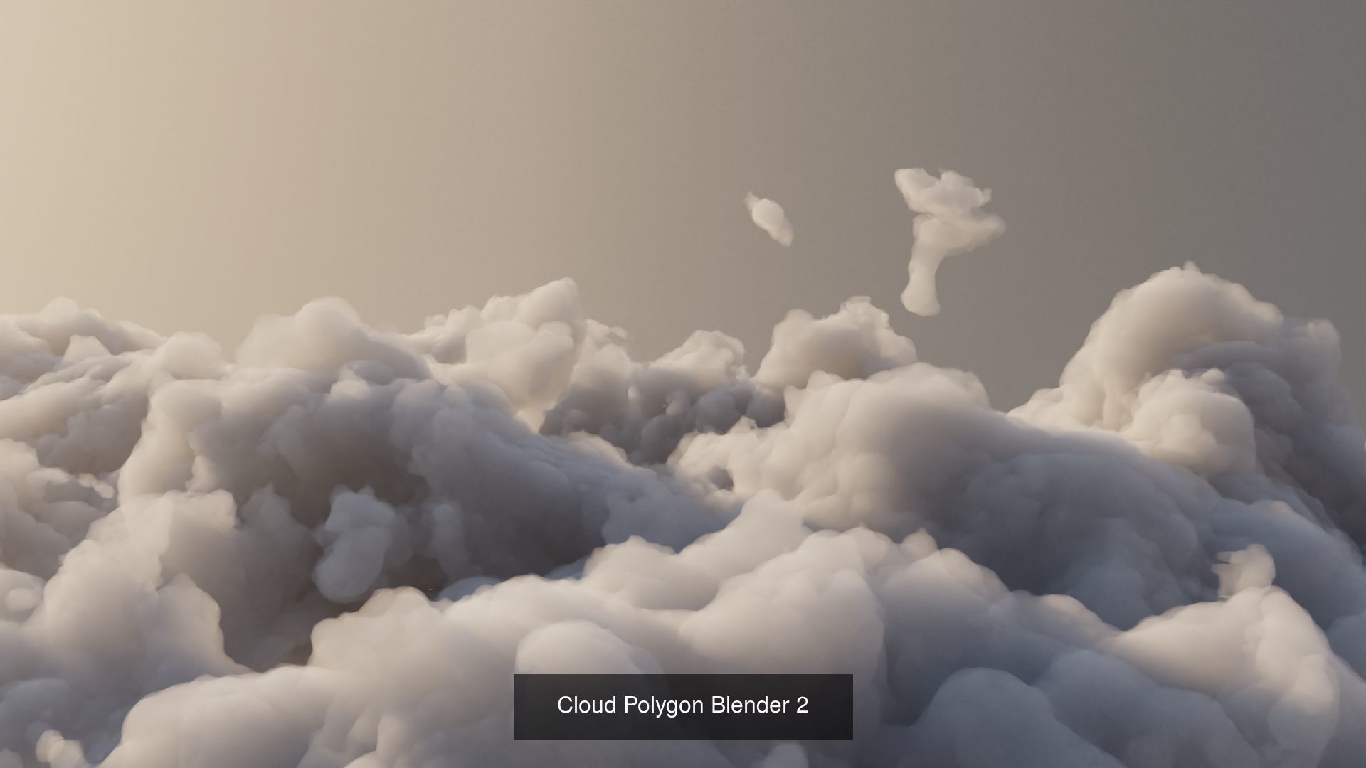 Clouds Polygon Blender 3D Model Collection_5