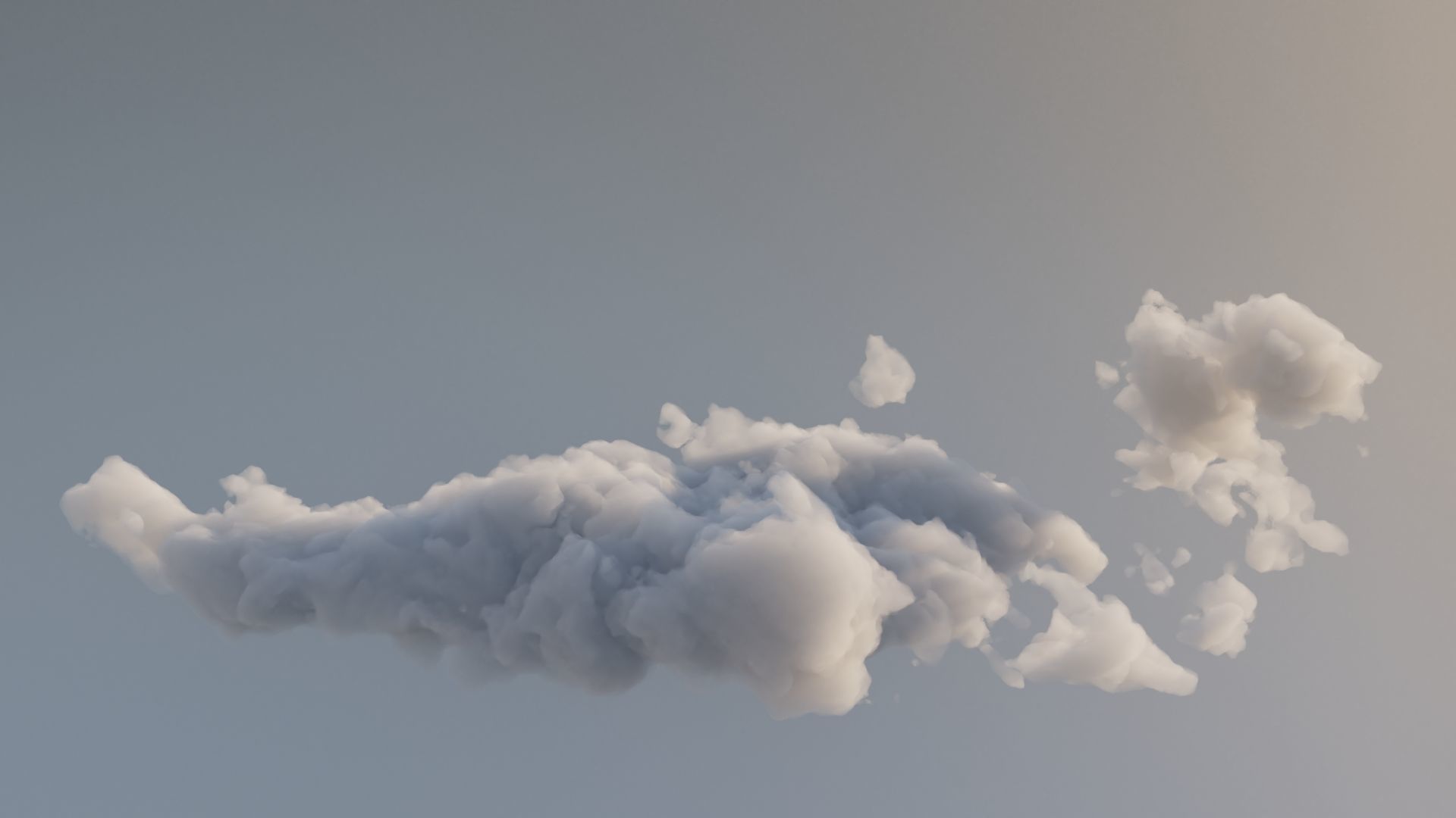 Clouds Polygon Blender 3D Model Collection_30